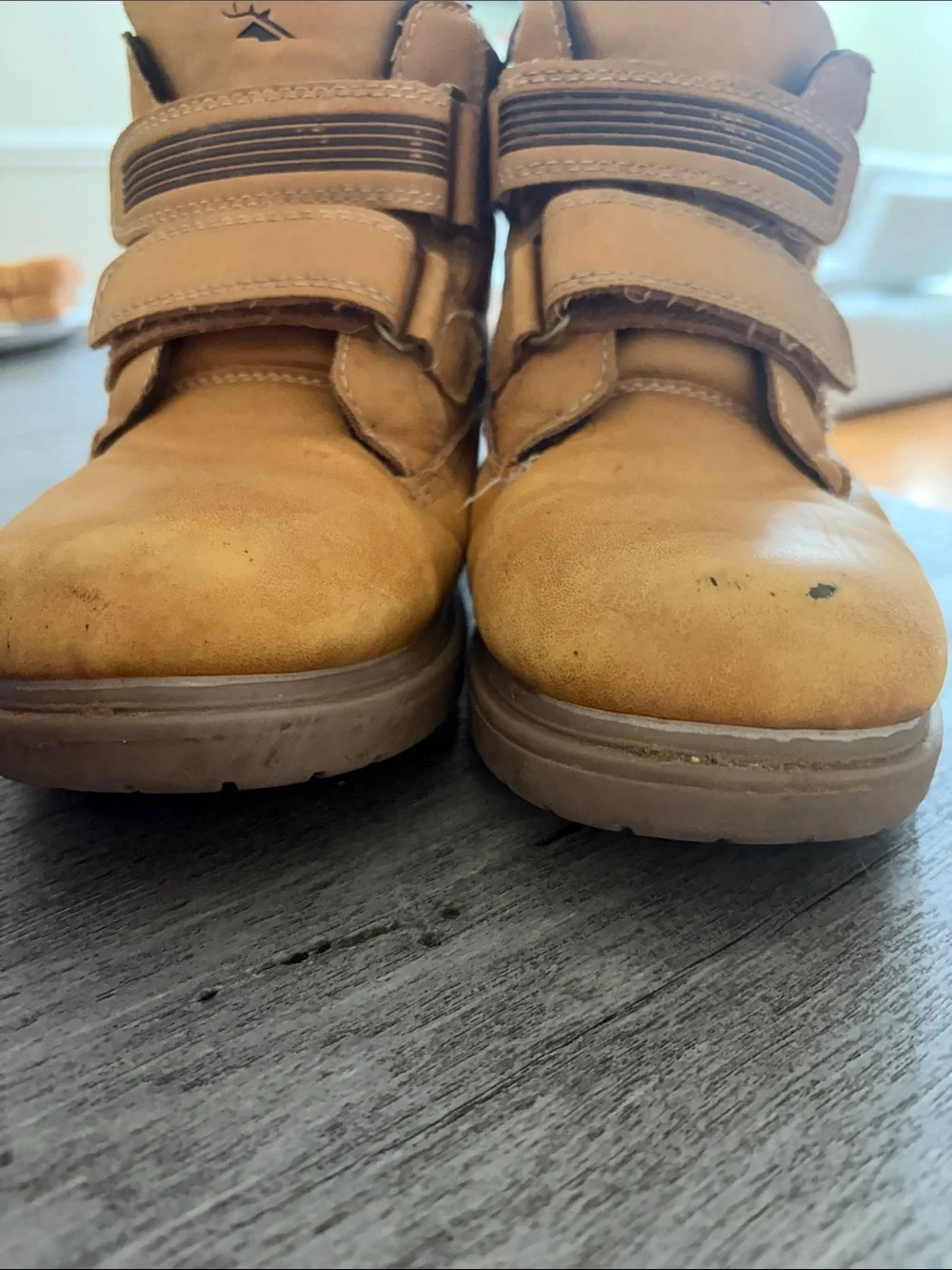 Thinsulate Insulated Kids Brown Double-Strap High-Top Boots
